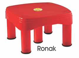 Strong lightweight stackable plastic stools with heavy-duty ribbed construction